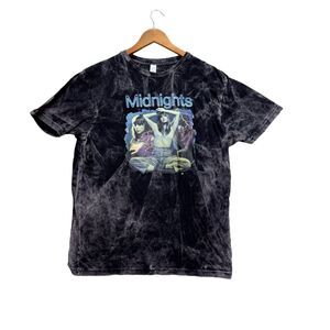 RARE Taylor Swift Eras Tour T Shirt Men's Midnight Acid Mineral Wash Concert L